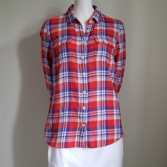J. Crew Tops - J. Crew T-shirt / Button Down - Size 6